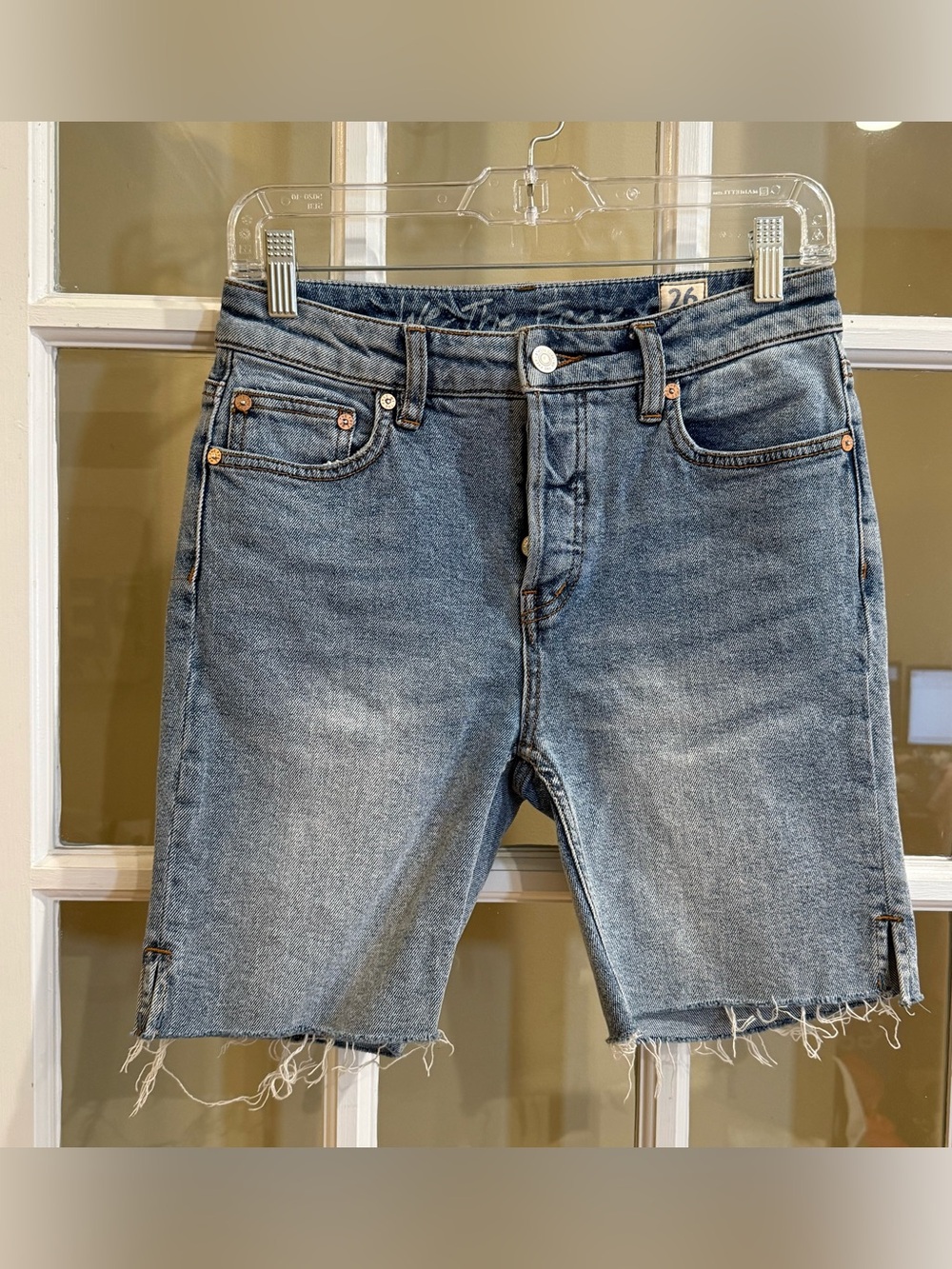 We the Free Free People Denim Cutoff Shorts Size 26 Button Fly